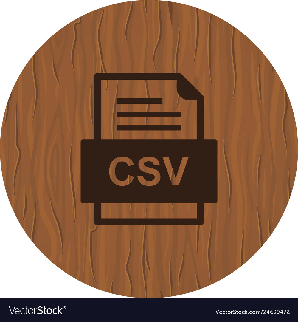 Csv file document icon