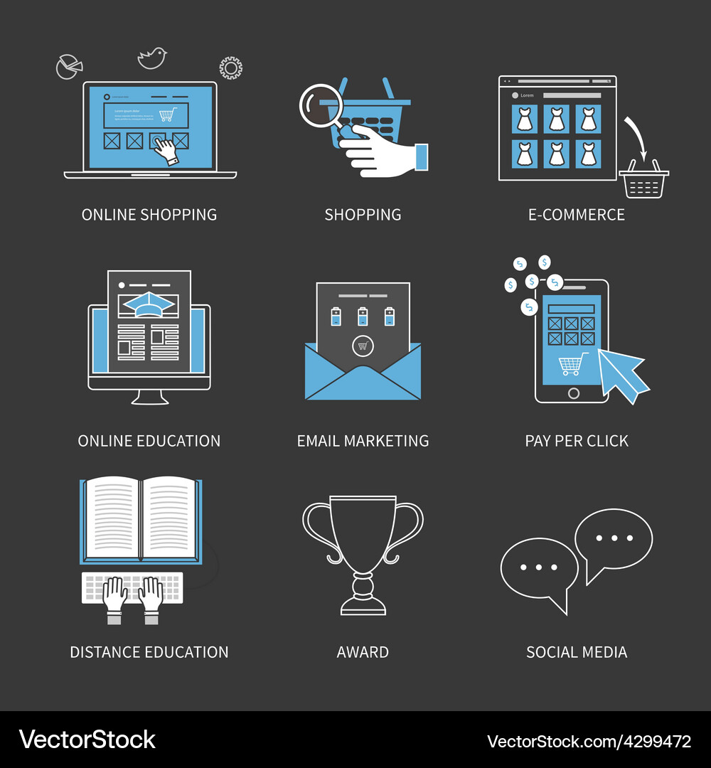 Flat design modern concept Royalty Free Vector Image