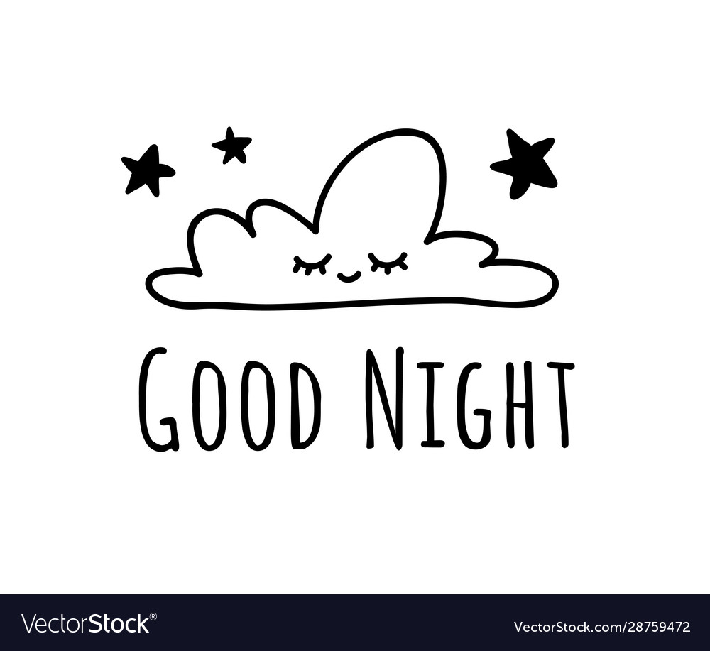 Funny cloud in cartoon style on white background Vector Image Funny cloud in cartoon style on white background Vector Image
