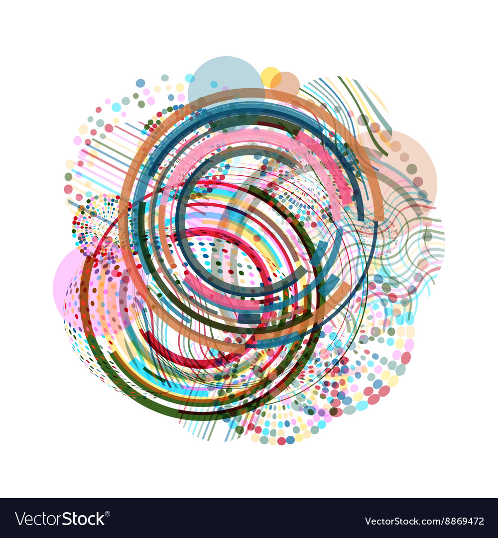 Geometric circle background Royalty Free Vector Image