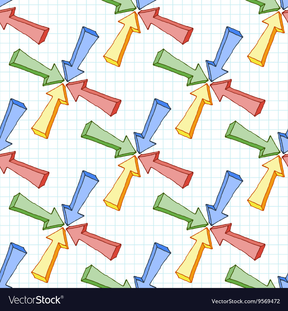Seamless pattern of multi-colored volume