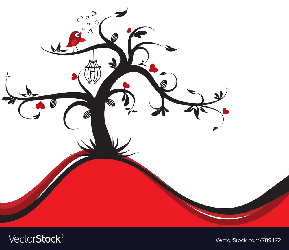 Valentines tree background