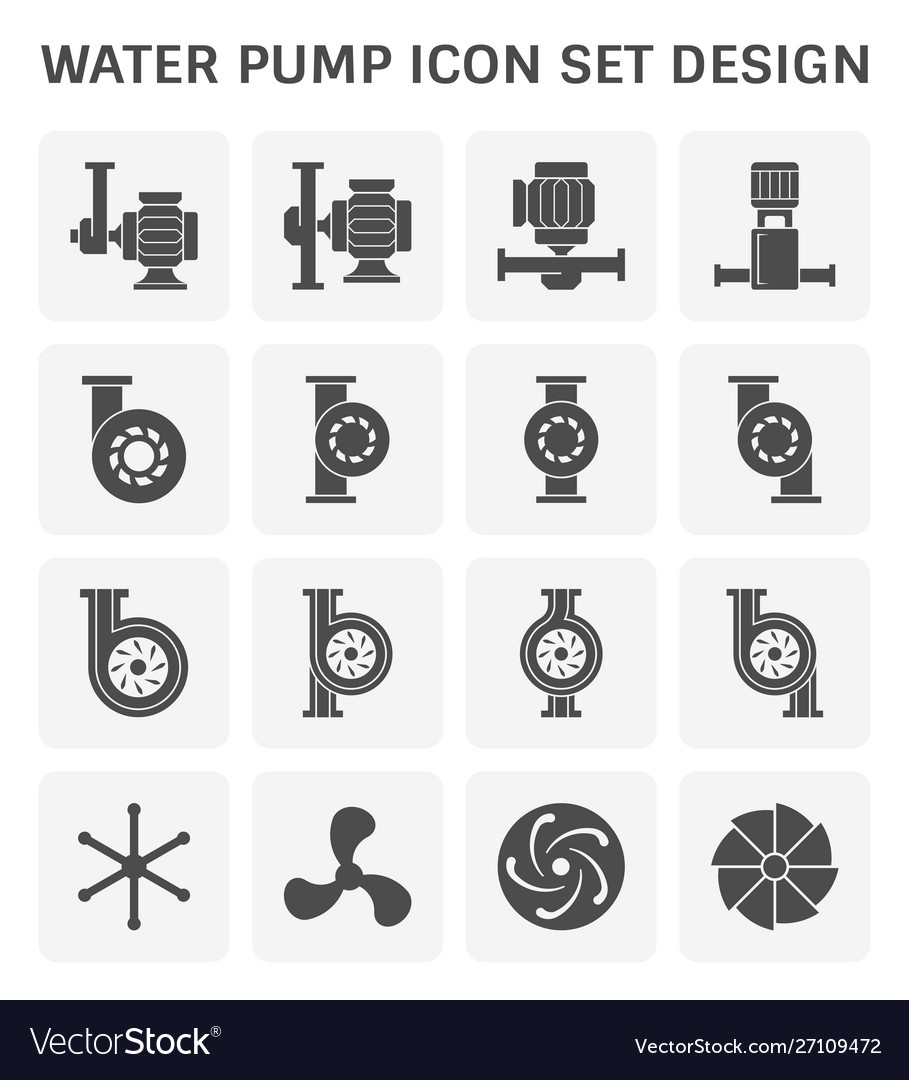 Water pump icon Royalty Free Vector Image - VectorStock