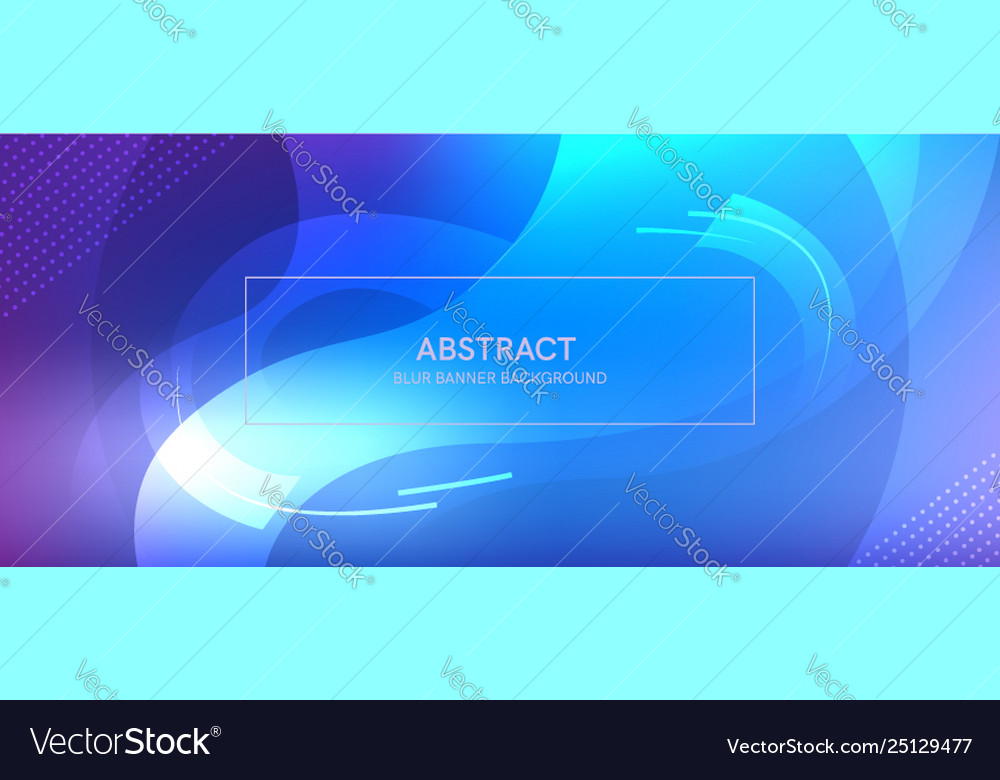 Abstract banner with a gradient shapes and blur vector image Abstract banner with a gradient shapes and blur