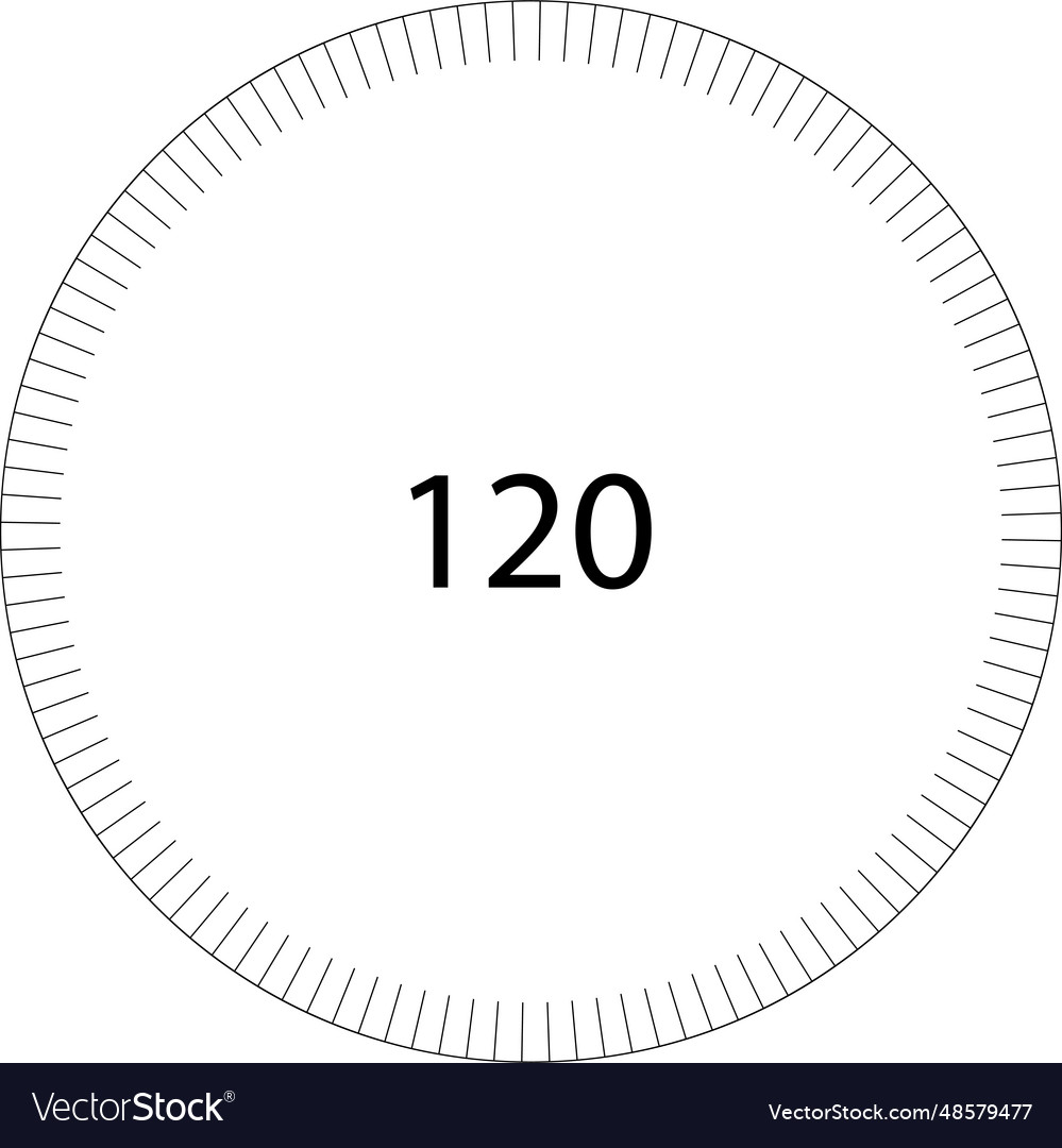 Circle dial scale division round template