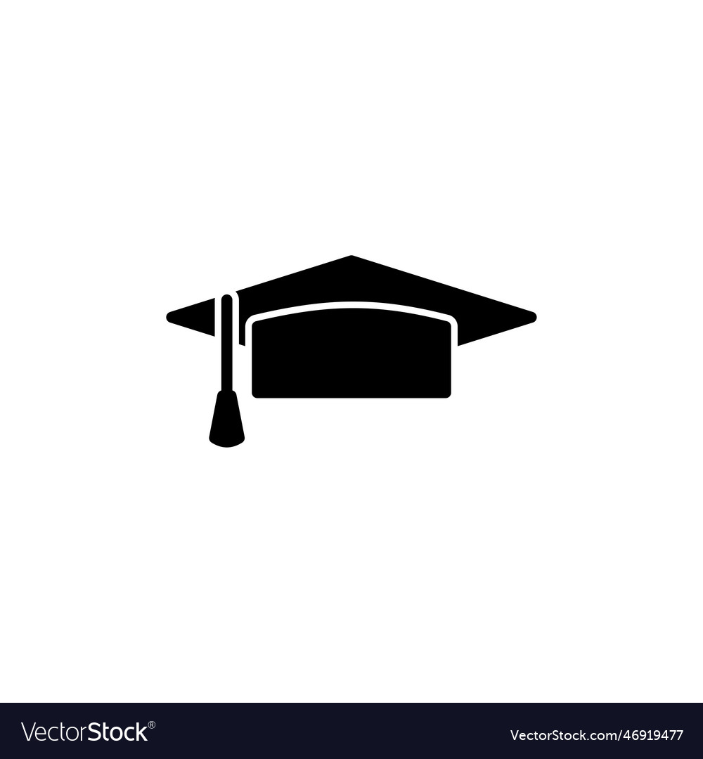 Education icon graduation cap Vector Image Education icon graduation cap