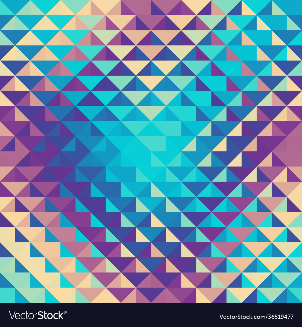 Geometric abstract pattern in low poly style vector image Geometric abstract pattern in low poly style