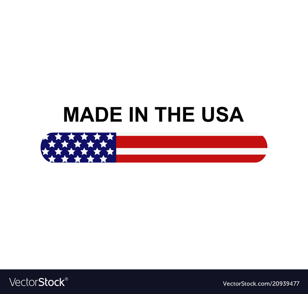 Icon made in usa vector image Icon made in usa