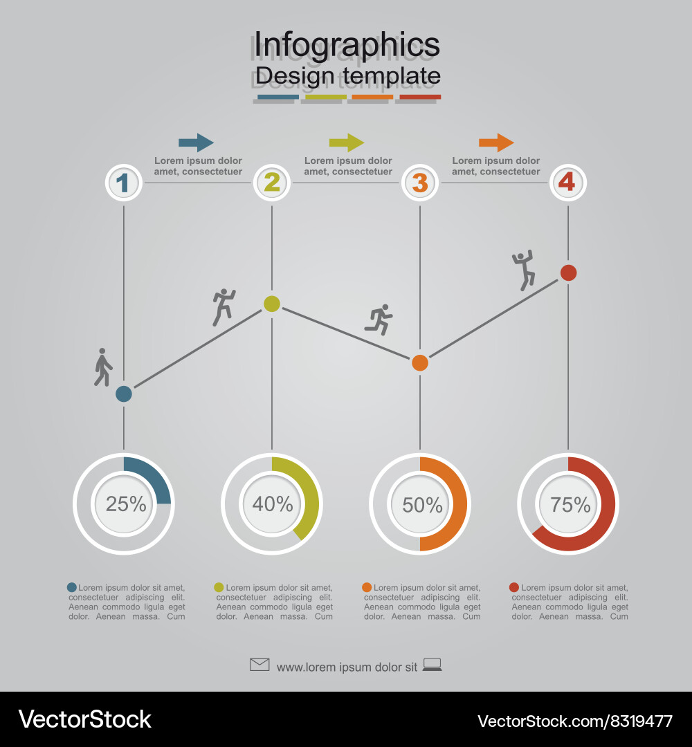 Infographic design template Royalty Free Vector Image