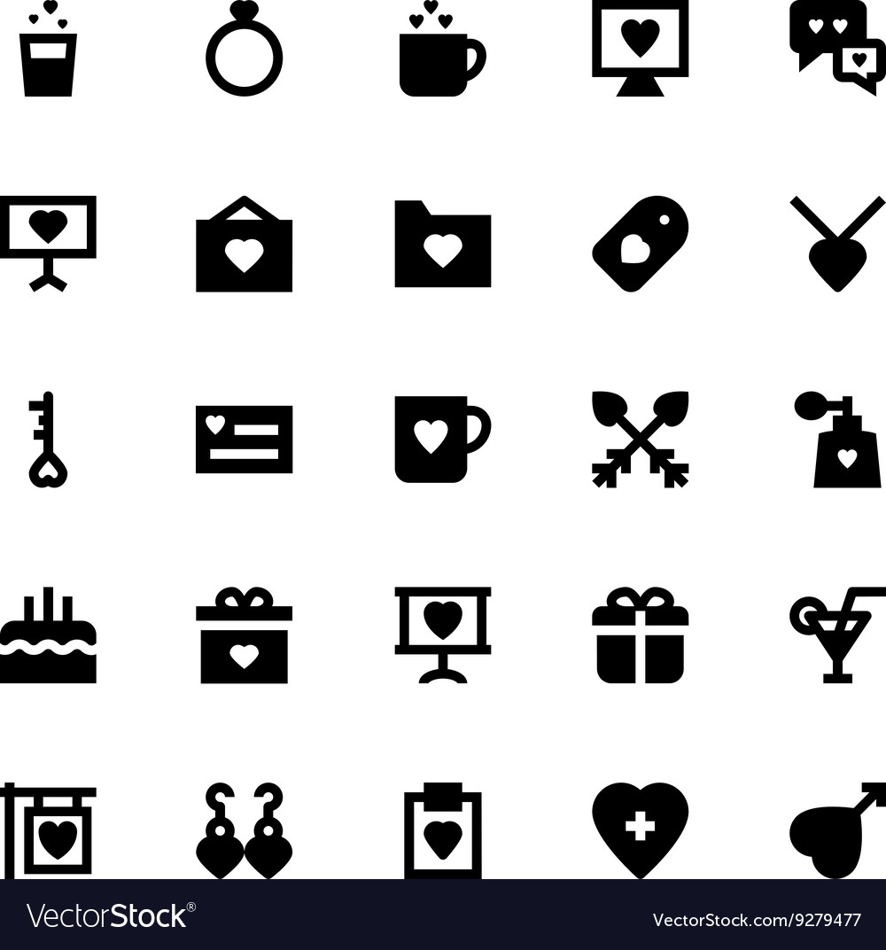 Love and romance icons 3