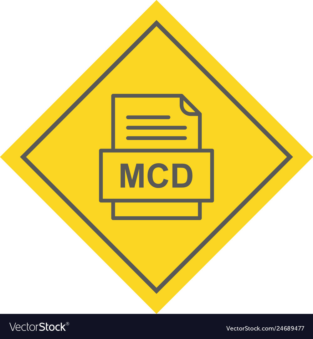 Mcd file document icon