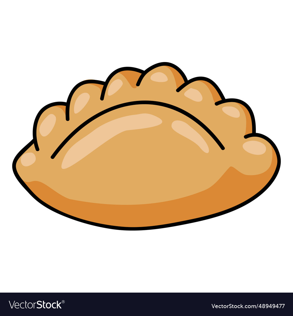 Peruvian empanada Royalty Free Vector Image - VectorStock