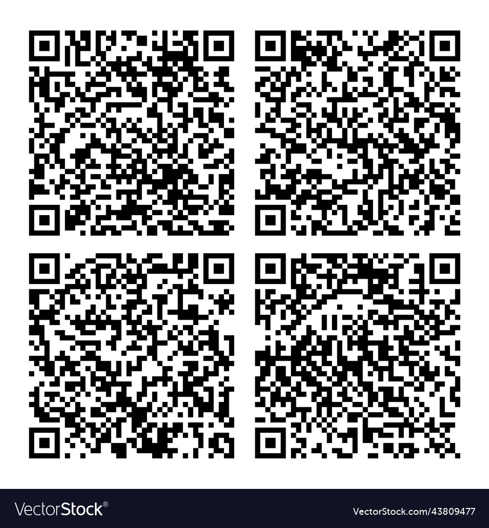 Qr code vector image Qr code