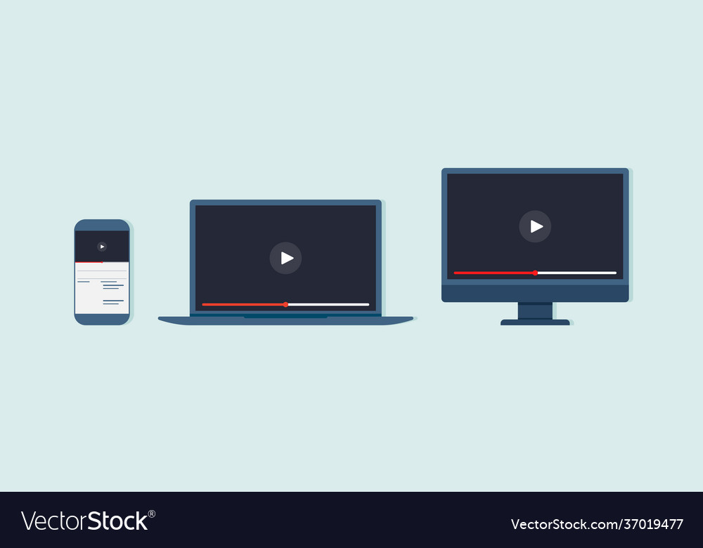 Screen display mobile laptop monitor computer Vector Image