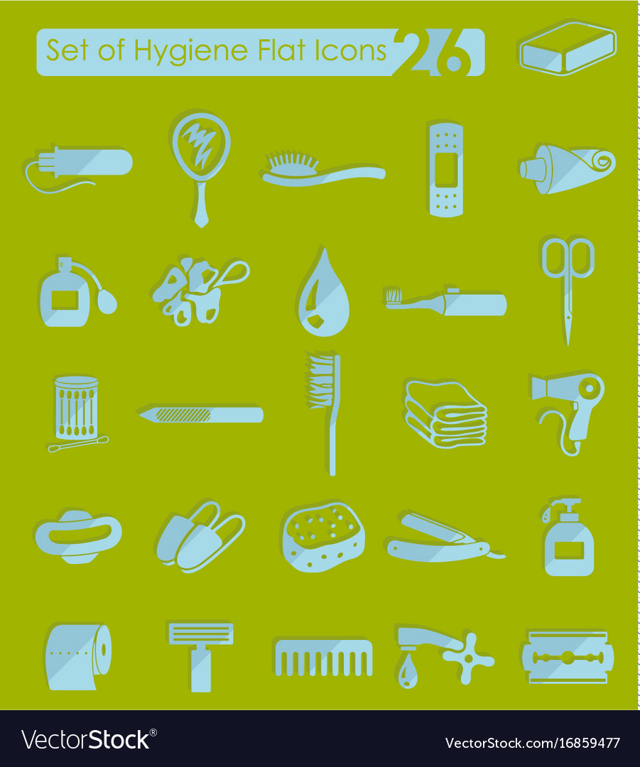 Set of hygiene icons Royalty Free Vector Image