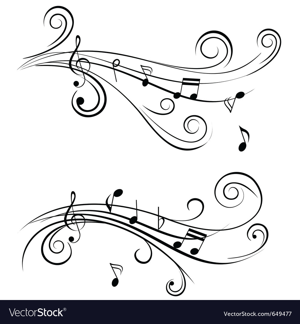 sheet music vector