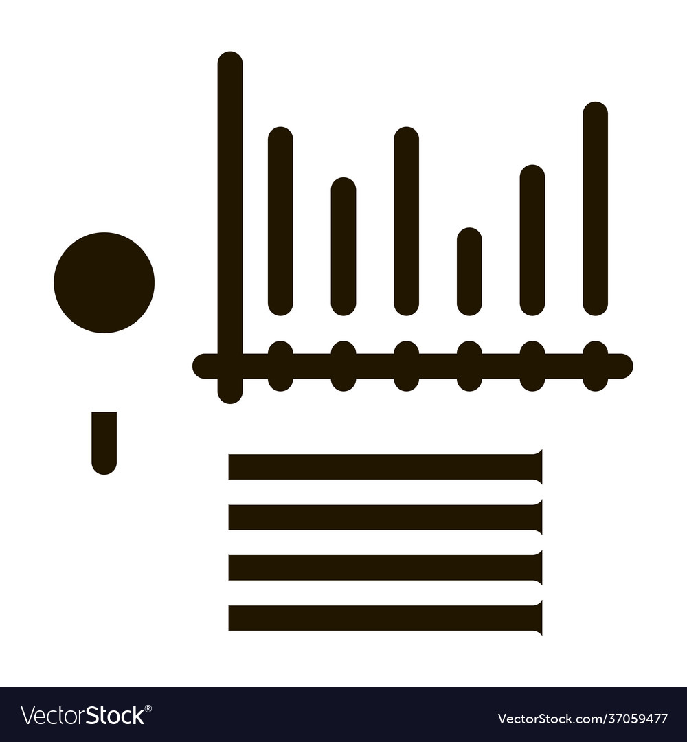 Study bar graph search engine optimization icon vector image Study bar graph search engine optimization icon