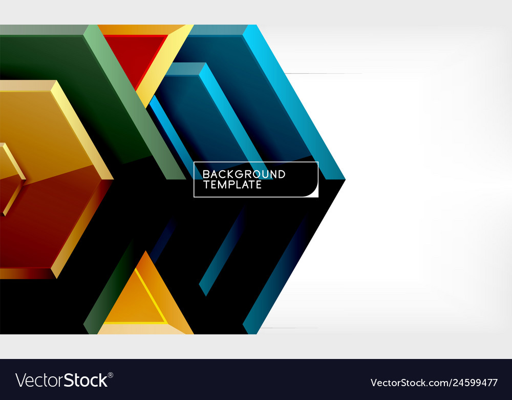 Techno arrow background template design vector image Techno arrow background template design
