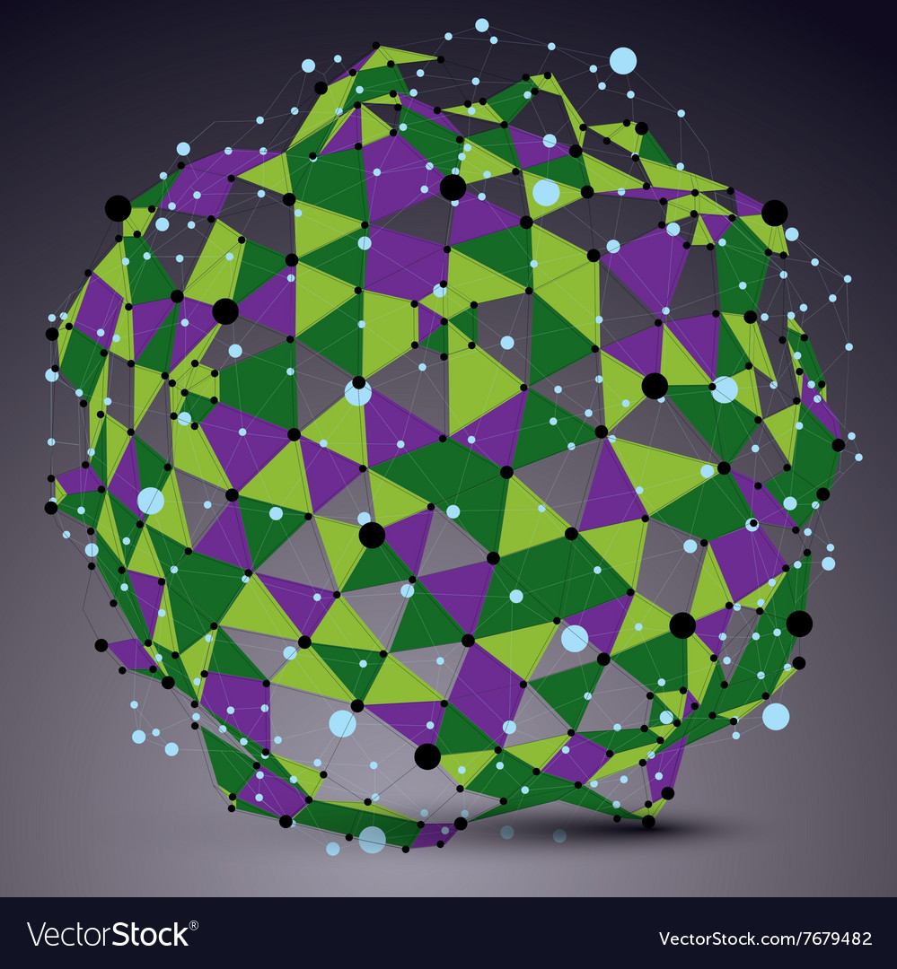 Abstract asymmetric colorful spherical structure