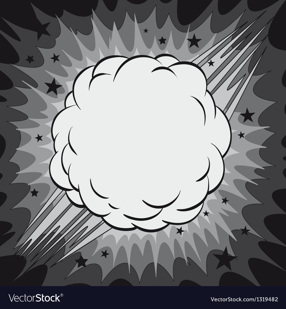Boom comic book explosion Royalty Free Vector Image