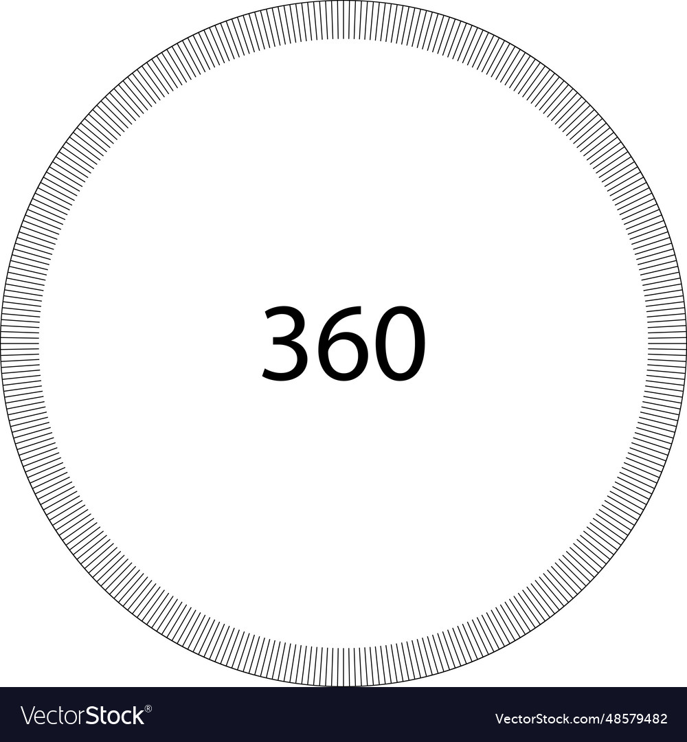 Circle dial scale division round template