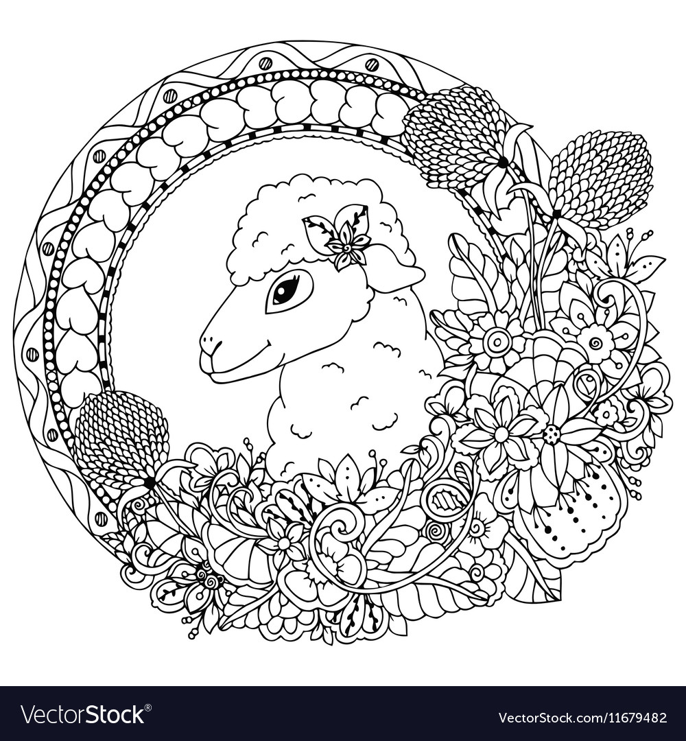 Entangle sheep in the round