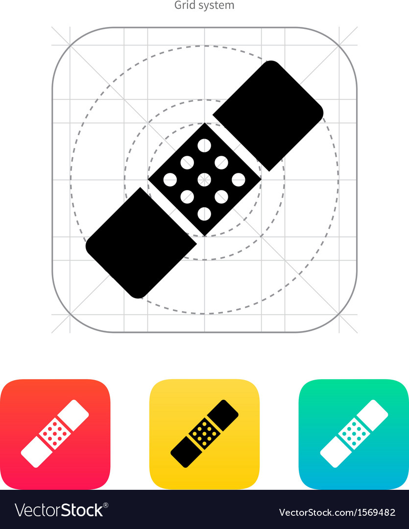 Medical Plaster Icon Set