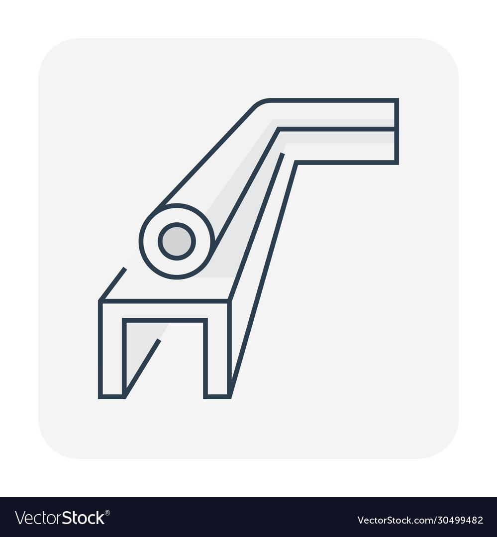 Pipeline construction icon Royalty Free Vector Image