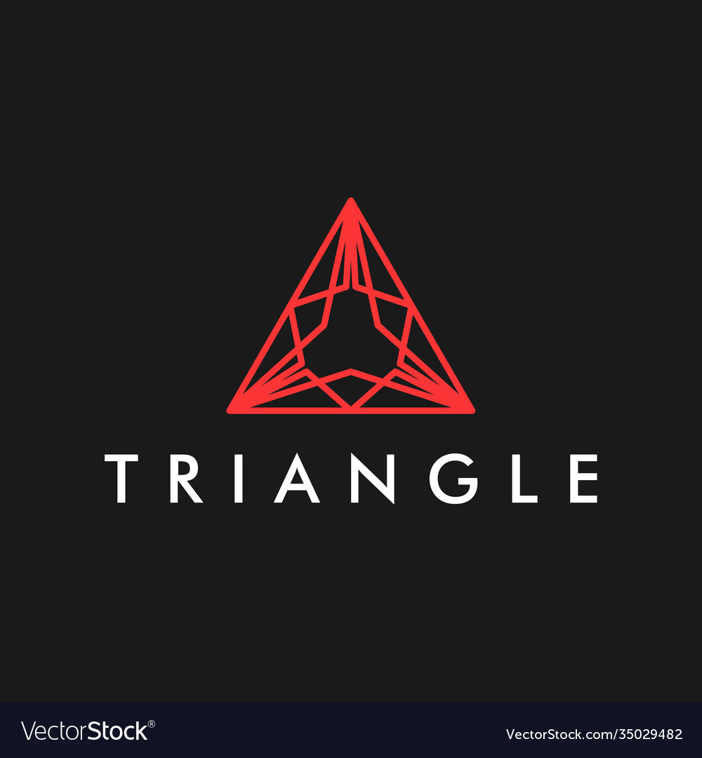 Triangle modern logo simple minimalist