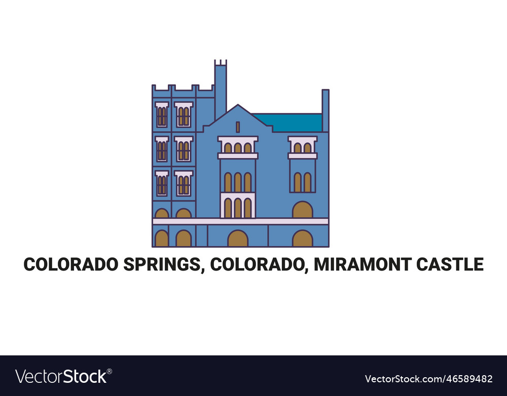 United states colorado springs colorado Royalty Free Vector