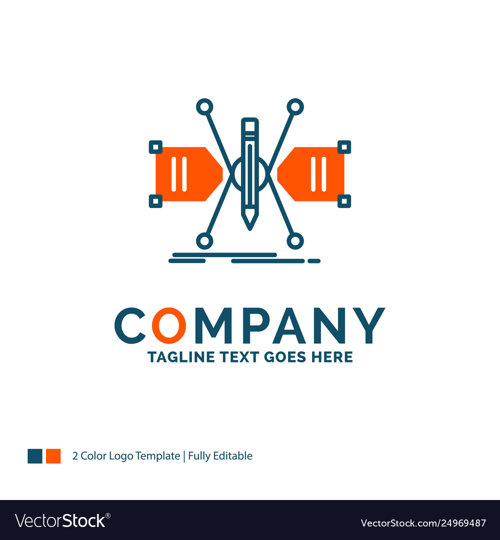 Architect constructing grid sketch structure logo vector image Architect constructing grid sketch structure logo