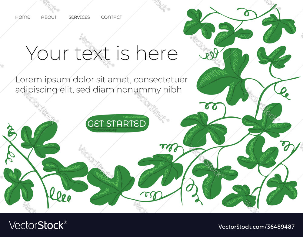 Drawn image with template layout home