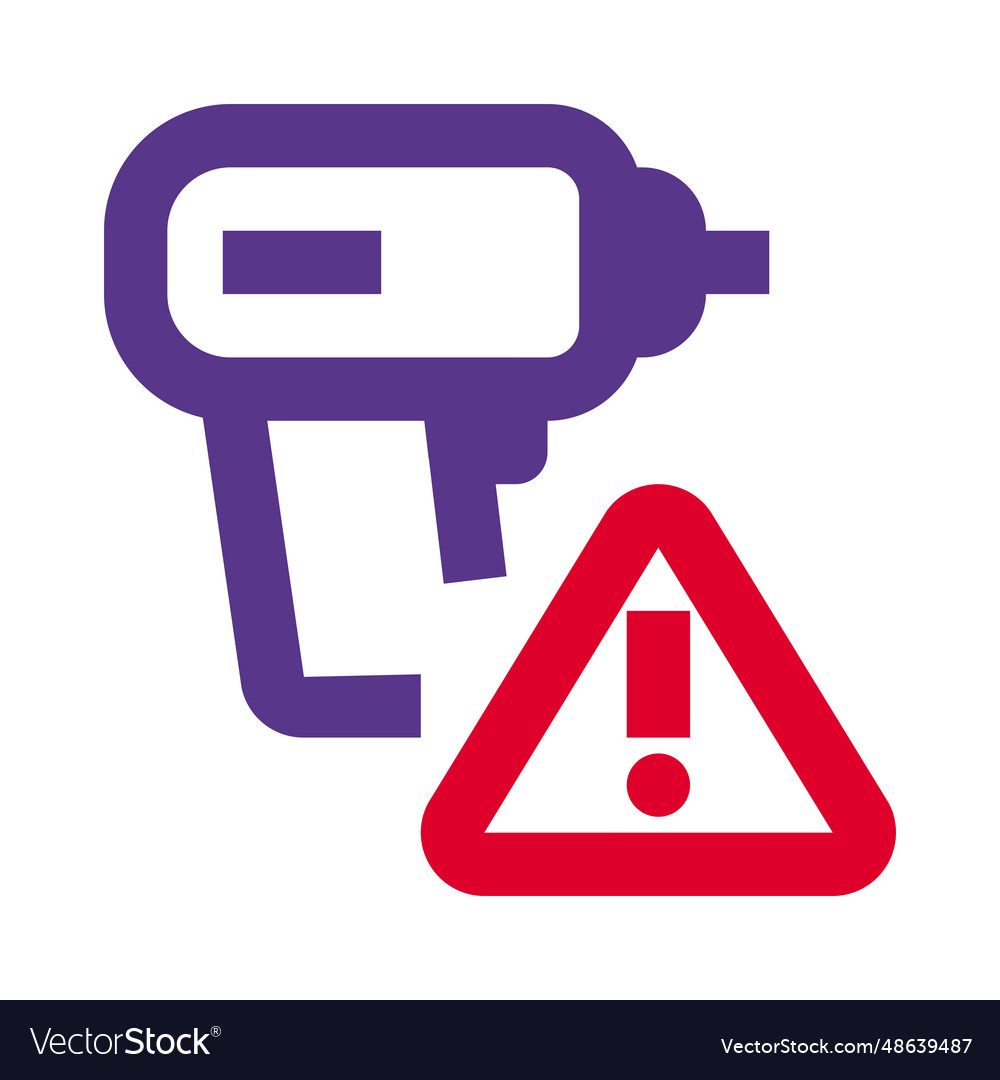 Drill equipped with warning signal indication