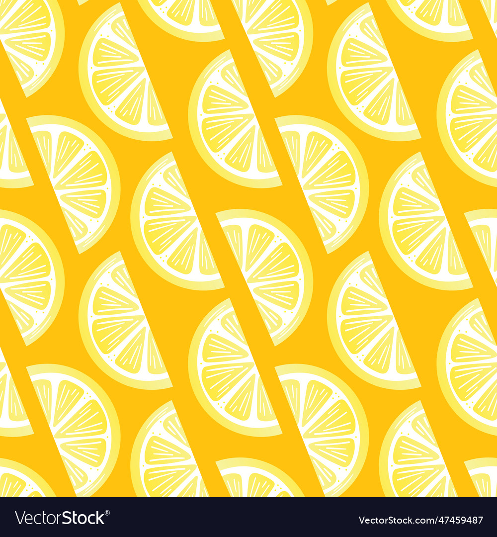 Leom slice seamless repeat pattern vector image Leom slice seamless repeat pattern