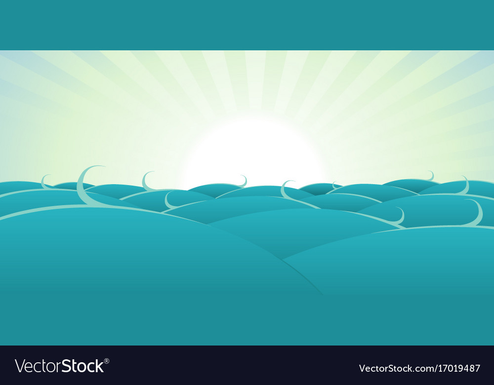 ocean background royalty free vector image vectorstock