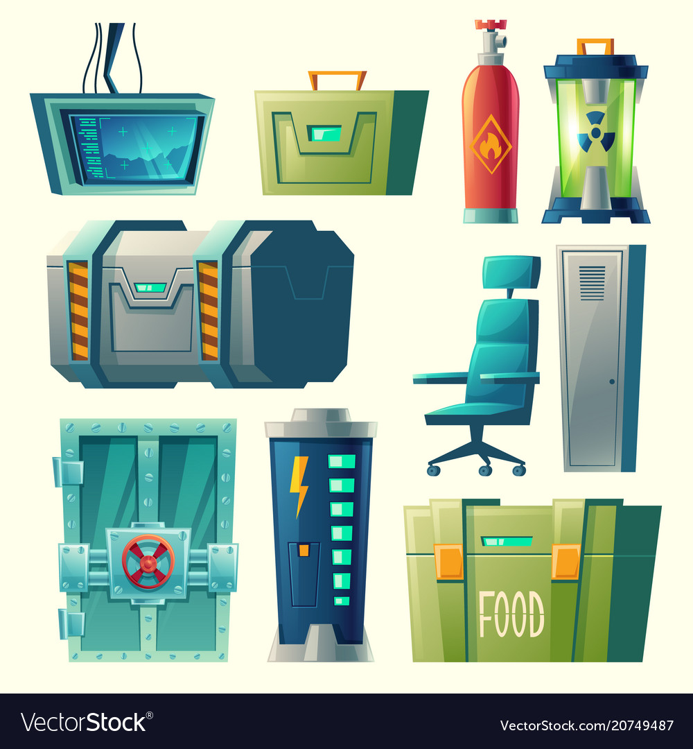 Set for scientific laboratory game Royalty Free Vector Image