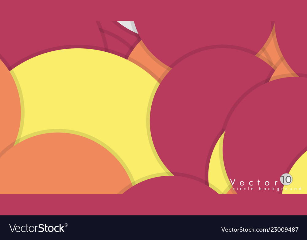 Simple and colorful circles background design vector image Simple and colorful circles background design