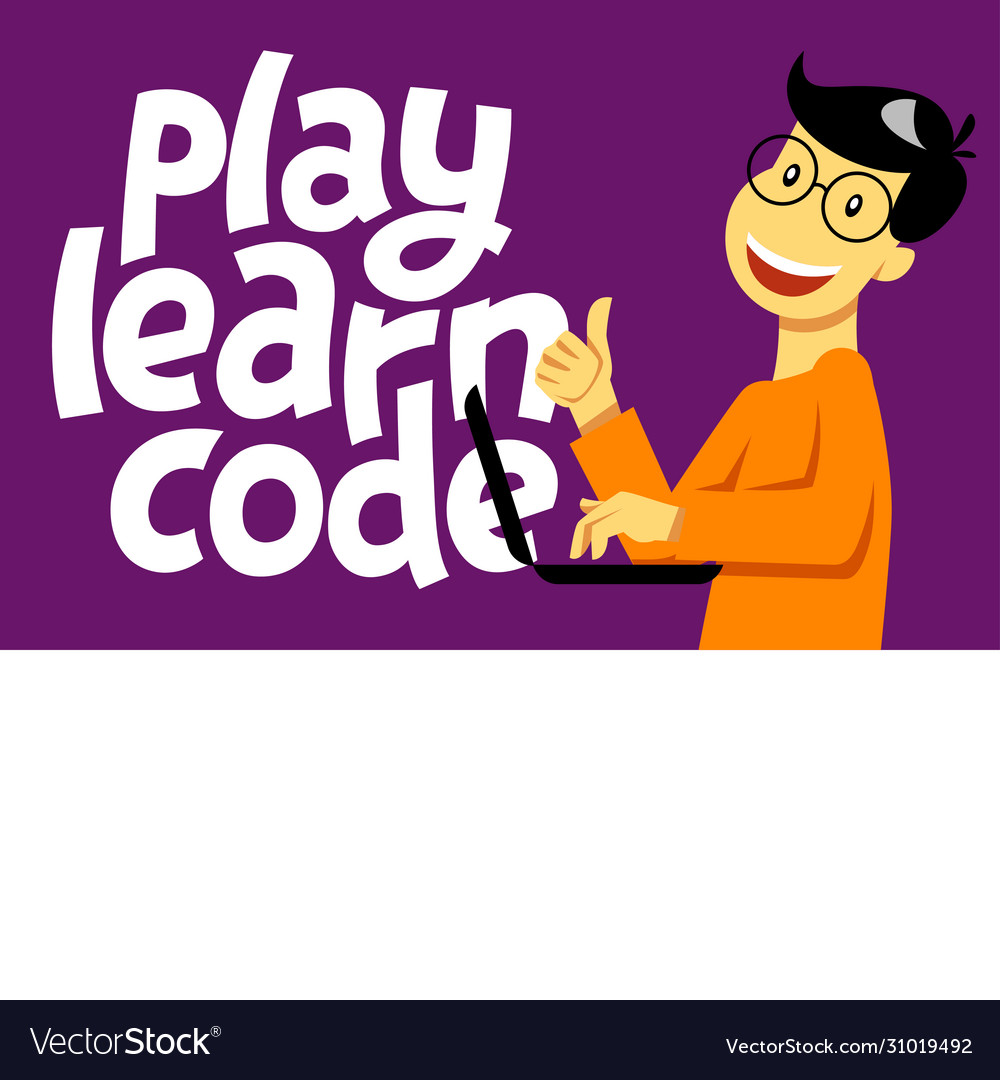 A square image boy who studies coding
