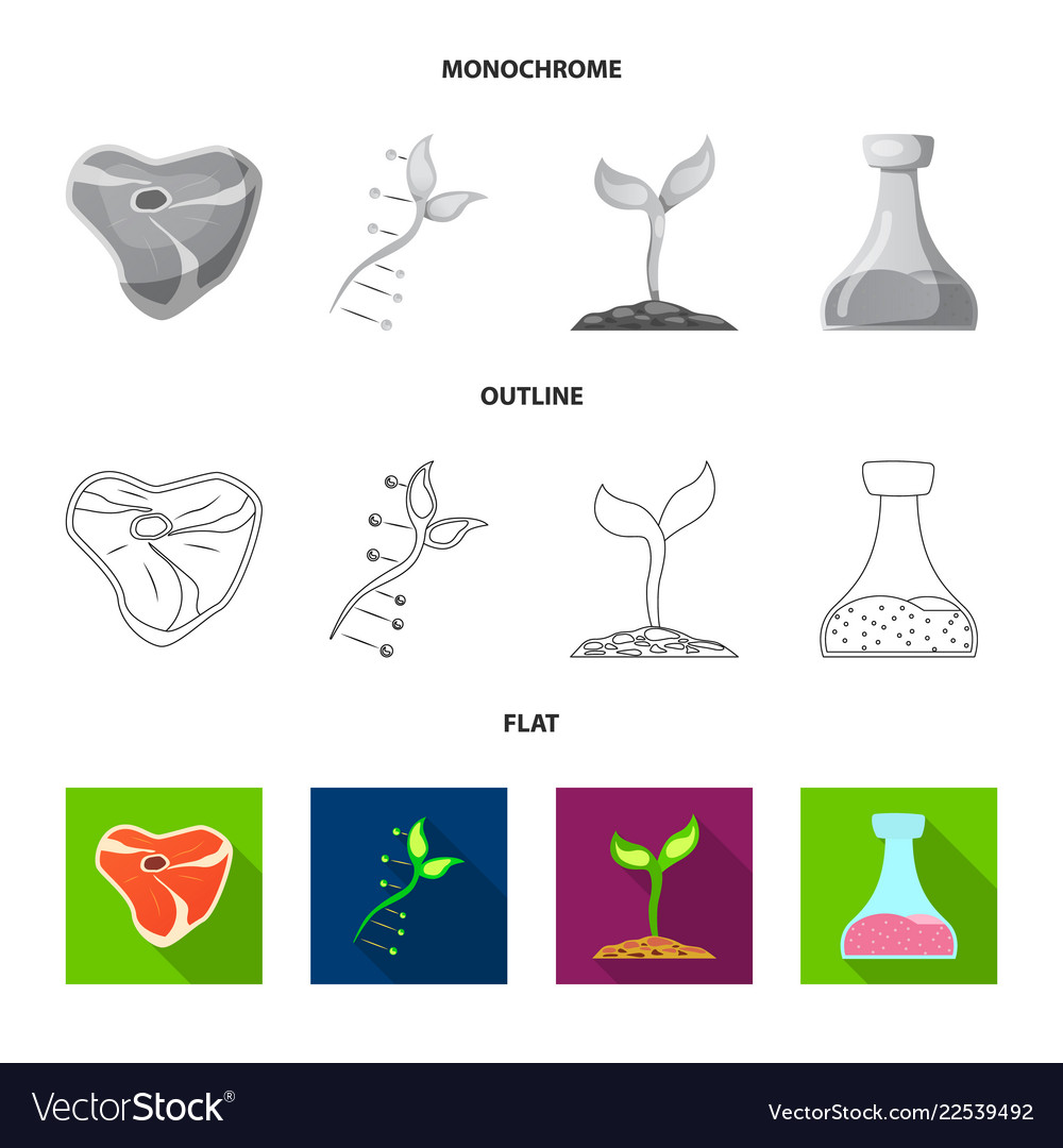 Design of and sign set stock ve vector image Design of and sign set stock ve