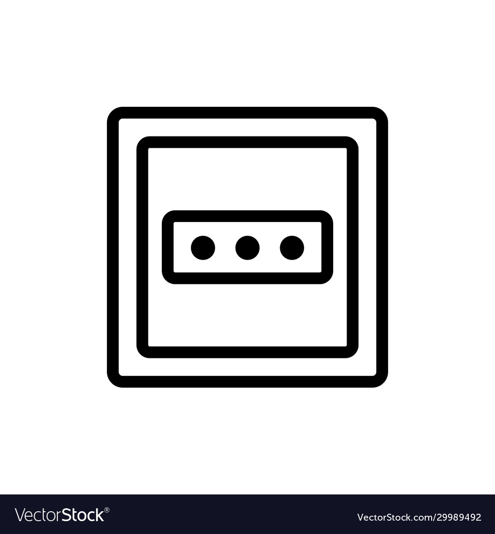 Electric socket connector icon isolated Royalty Free Vector