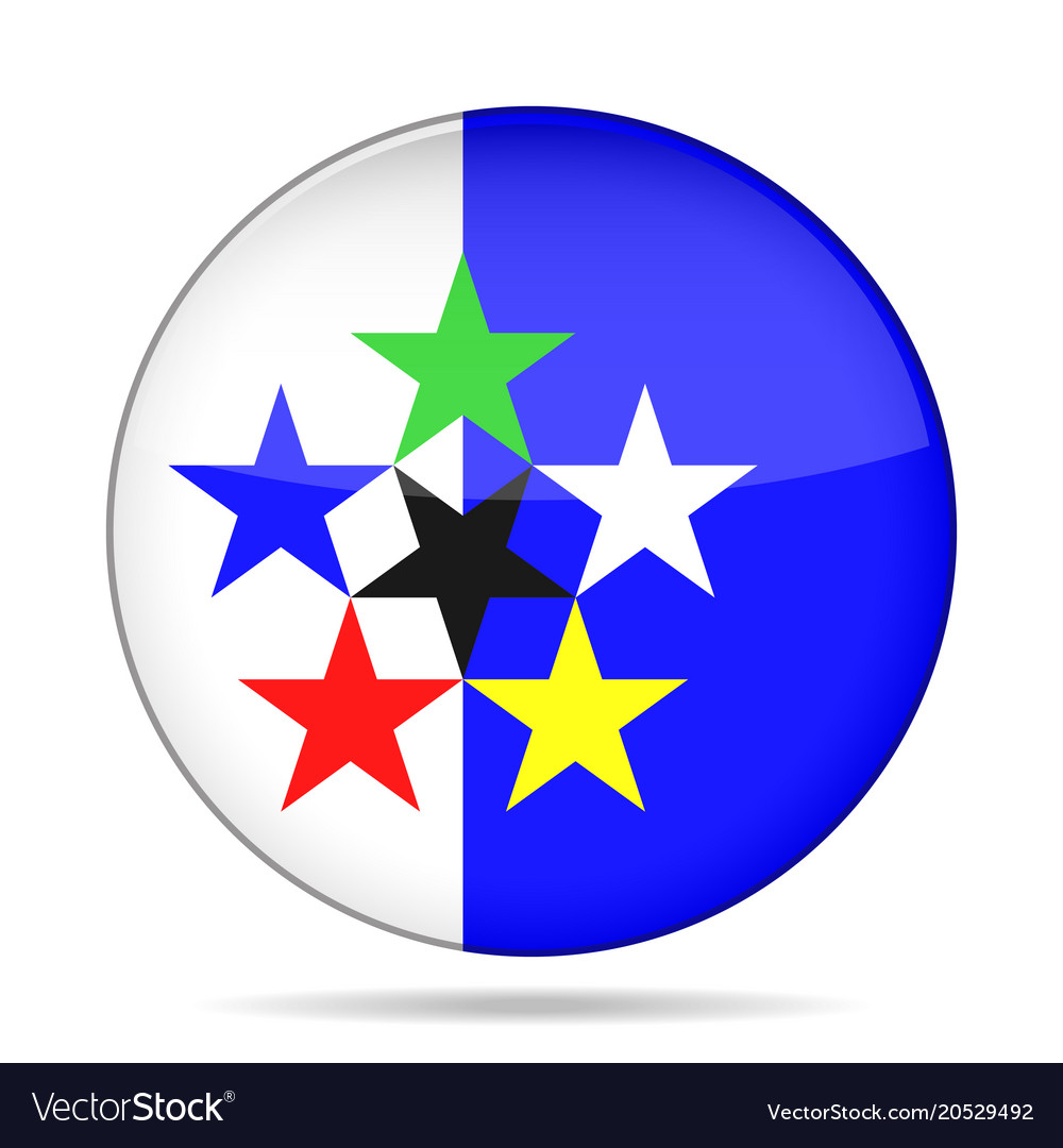 Flags of the world shiny round button