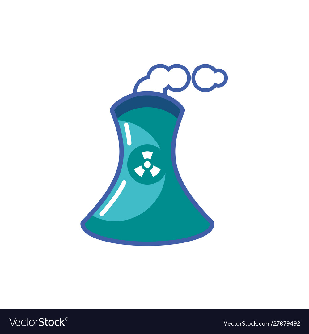 Isolated industry chimney icon fill design