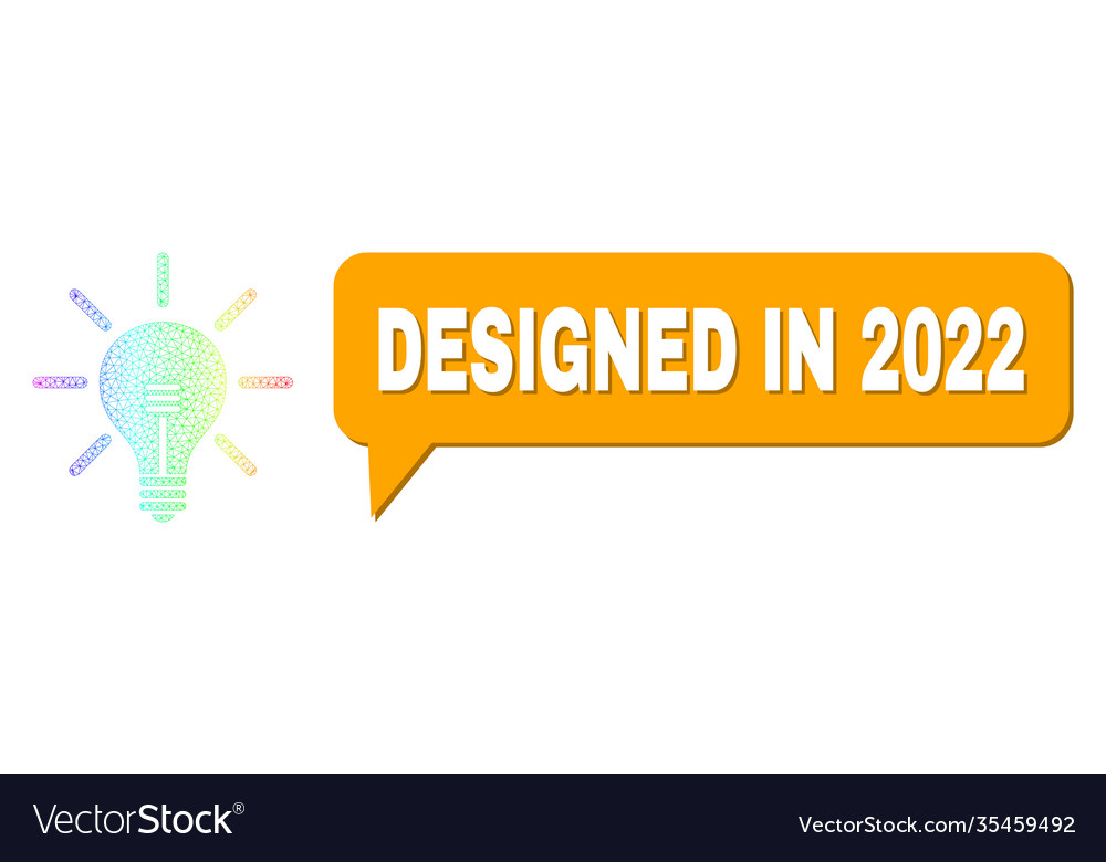 Rainbow mesh gradient light bulb icon and designed Vector Image Rainbow mesh gradient light bulb icon and designed
