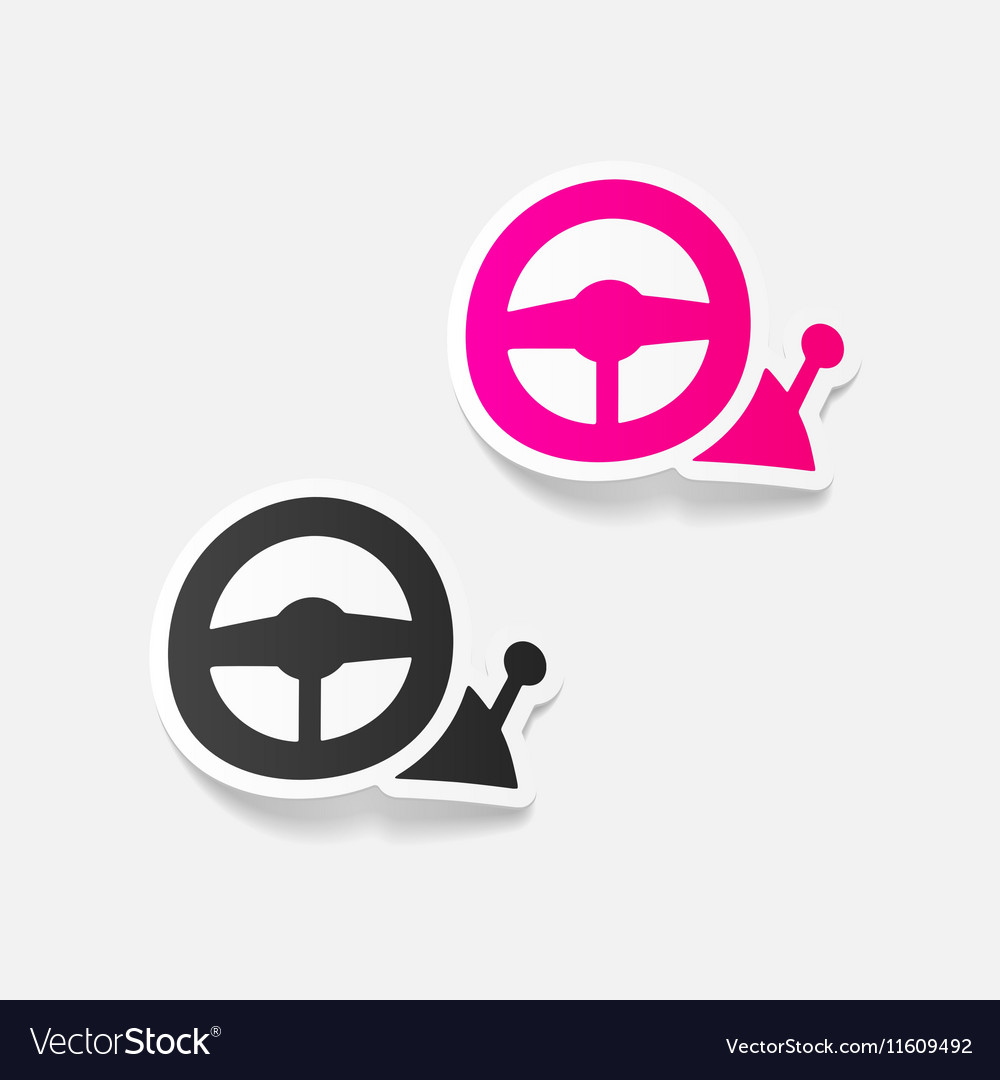 Realistic design element joystick
