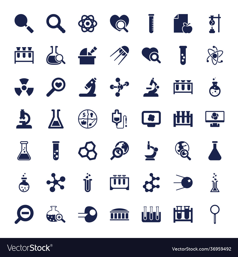 Research icons Royalty Free Vector Image - VectorStock