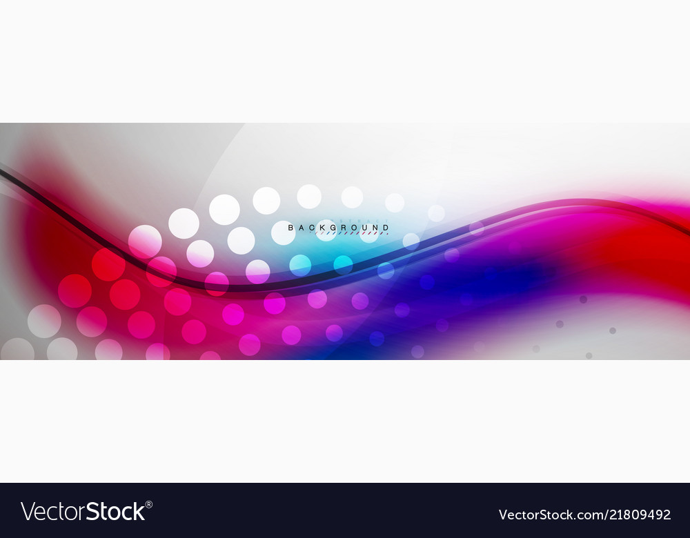 Smooth flowing wave motion concept background vector image Smooth flowing wave motion concept background