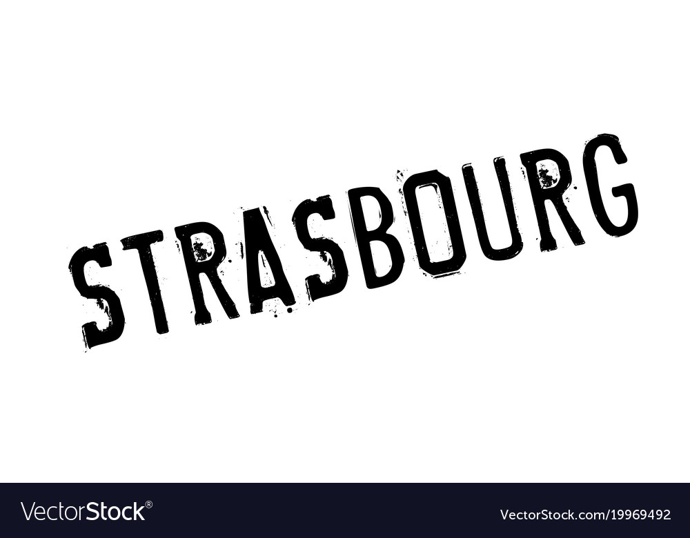 Strasbourg rubber stamp