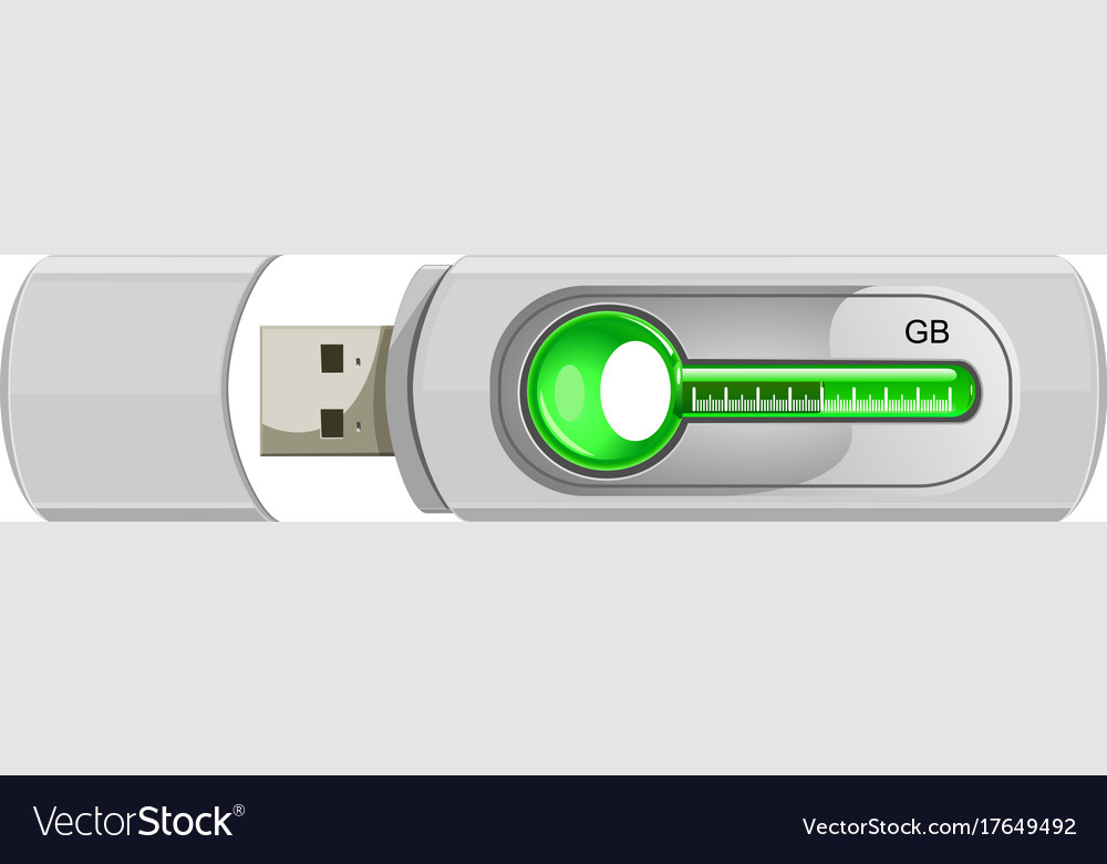 Usb flash memory isolated on the white background