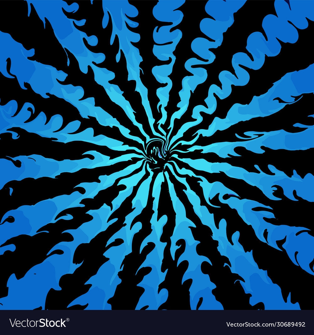 Vortex with ragged rays converging towards vector image Vortex with ragged rays converging towards