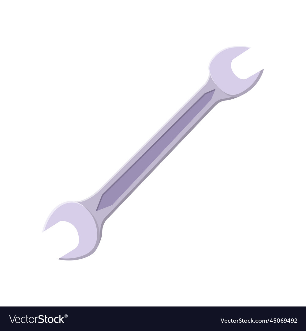 Wrench flat clean icon design element